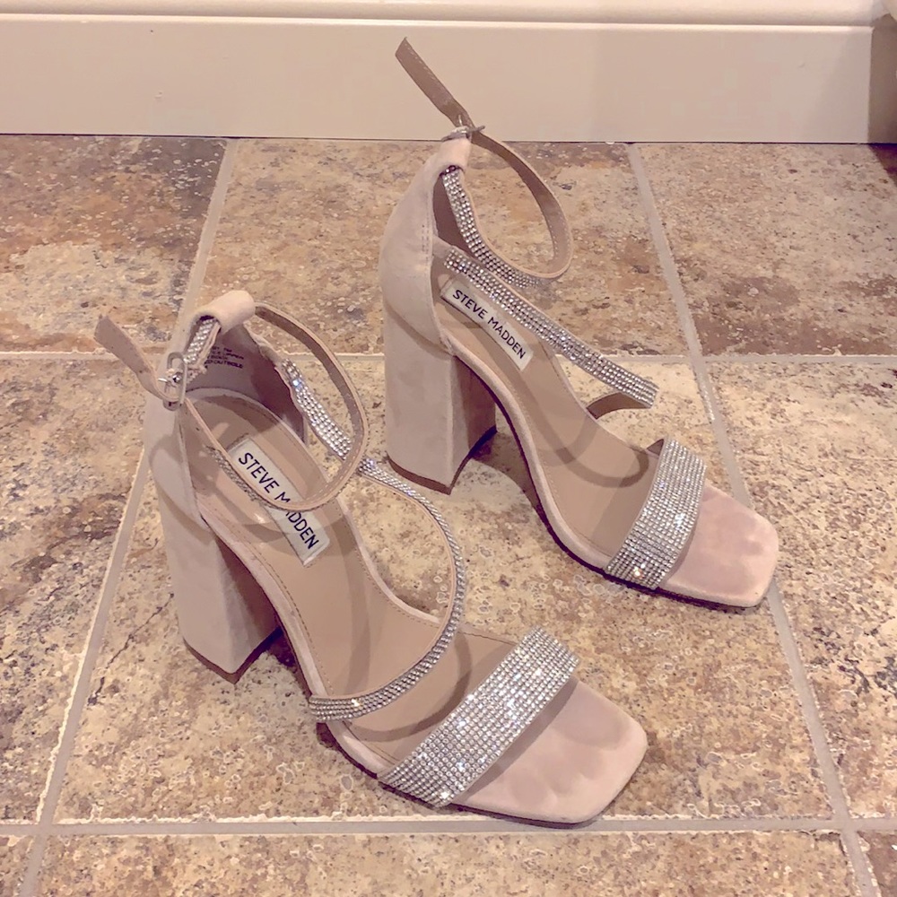 Nude Block Heels